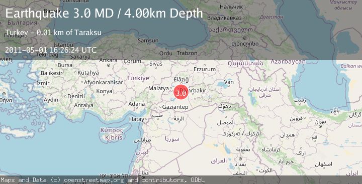 Map of EASTERN TURKEY