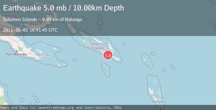 Map of SOLOMON ISLANDS