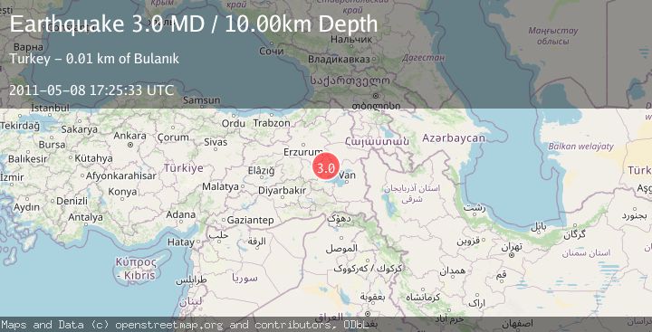 Map of EASTERN TURKEY