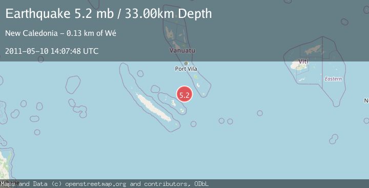 Map of LOYALTY ISLANDS