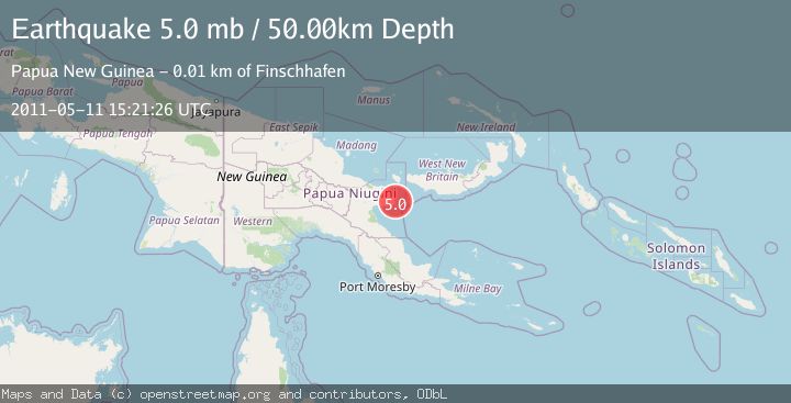 Map of EASTERN NEW GUINEA REG., P.N.G.