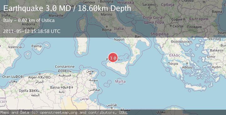 Map of SICILY, ITALY