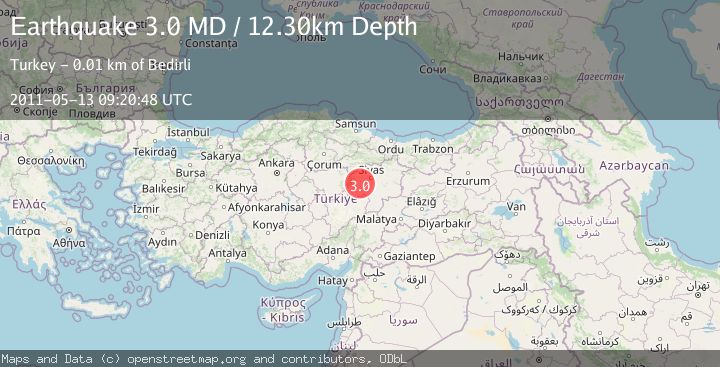 Map of CENTRAL TURKEY