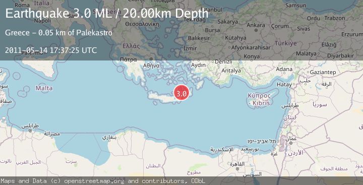 Map of CRETE, GREECE