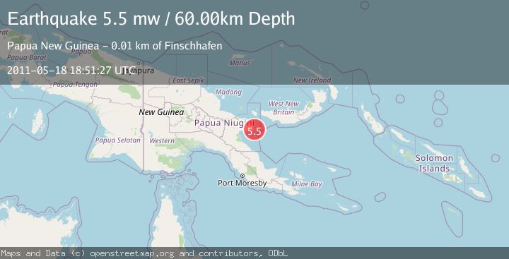 Map of EASTERN NEW GUINEA REG., P.N.G.