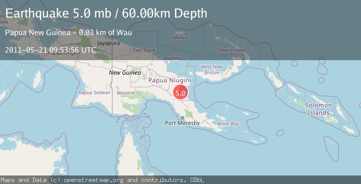 Map of EASTERN NEW GUINEA REG., P.N.G.