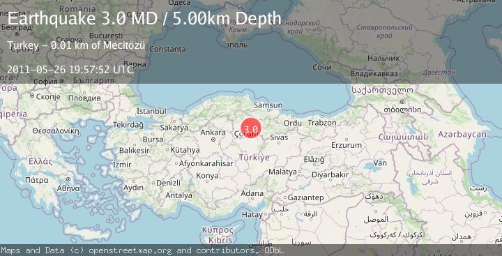 Map of CENTRAL TURKEY