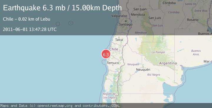 Map of BIO-BIO, CHILE