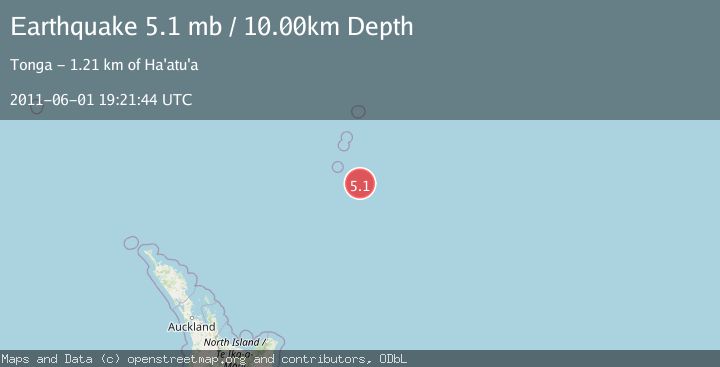 Map of KERMADEC ISLANDS REGION