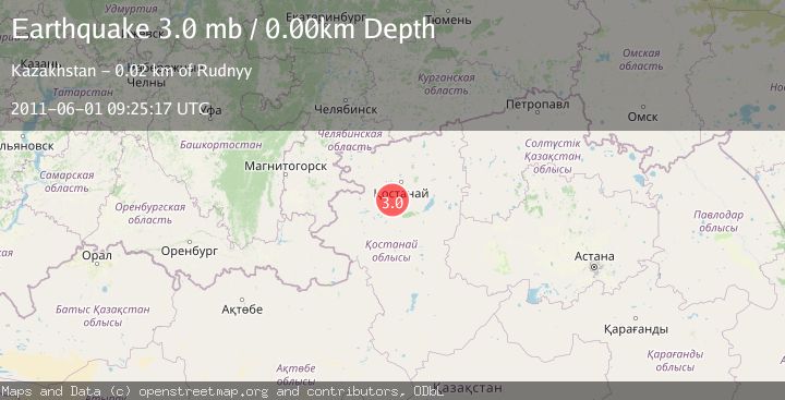Map of WESTERN KAZAKHSTAN