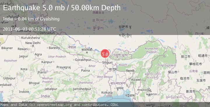 Map of SIKKIM, INDIA