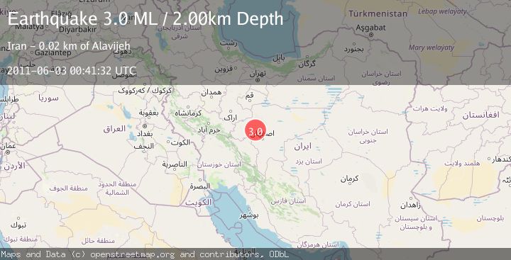 Map of CENTRAL IRAN
