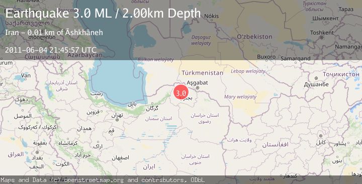 Map of NORTHEASTERN IRAN
