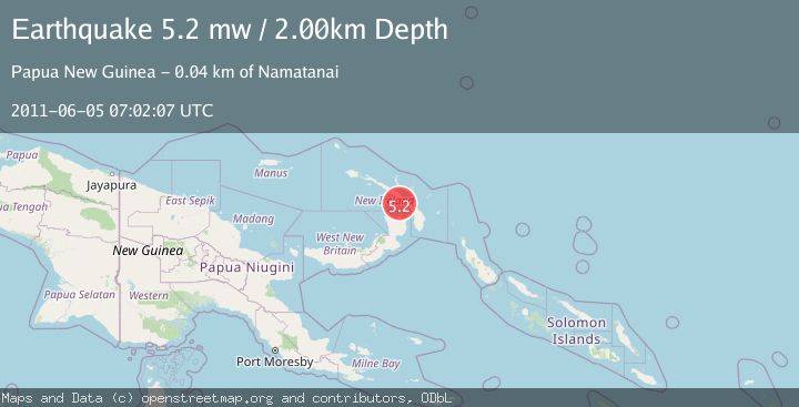 Map of NEW IRELAND REGION, P.N.G.