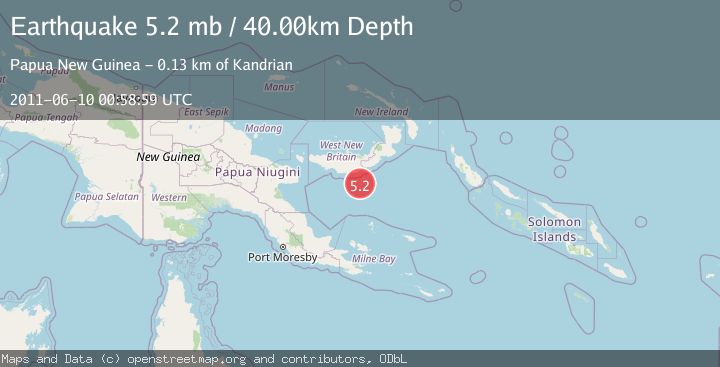 Map of NEW BRITAIN REGION, P.N.G.