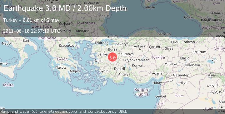 Map of WESTERN TURKEY