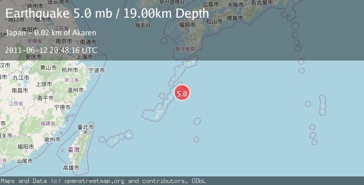 Map of RYUKYU ISLANDS, JAPAN