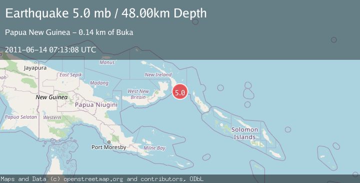 Map of NEW IRELAND REGION, P.N.G.