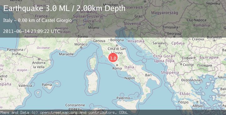 Map of CENTRAL ITALY