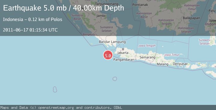 Map of SOUTHWEST OF SUMATRA, INDONESIA