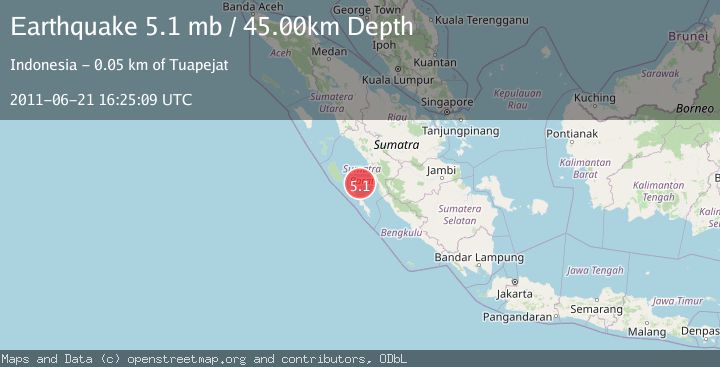 Map of SOUTHERN SUMATRA, INDONESIA