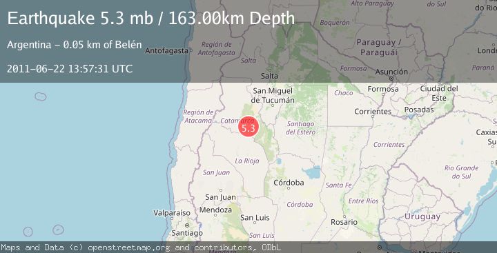 Map of CATAMARCA, ARGENTINA