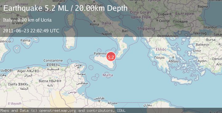 Map of SICILY, ITALY