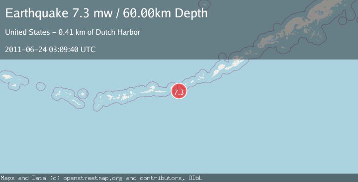 Map of FOX ISLANDS, ALEUTIAN ISLANDS