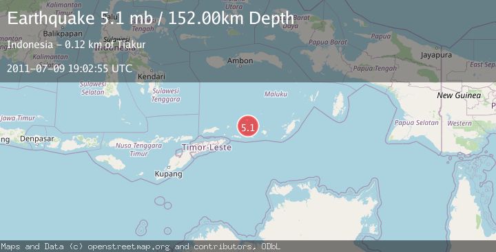 Map of KEPULAUAN BARAT DAYA, INDONESIA