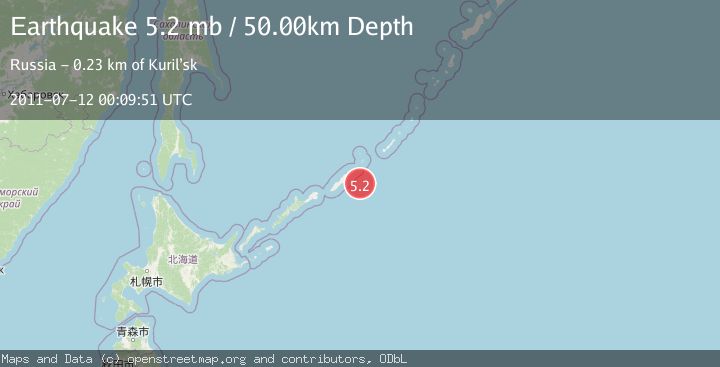Map of KURIL ISLANDS