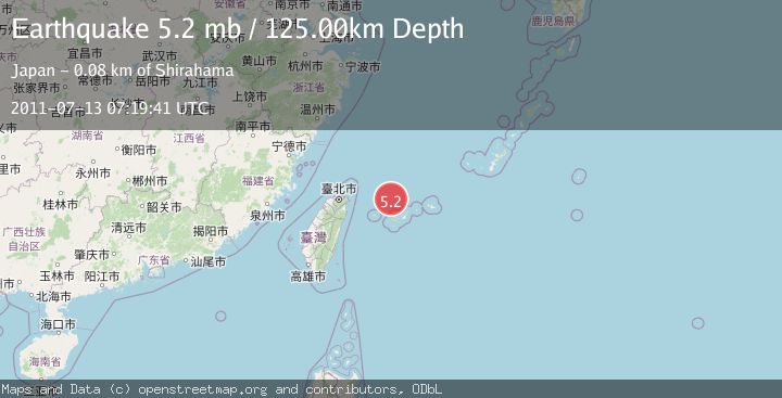 Map of NORTHEAST OF TAIWAN
