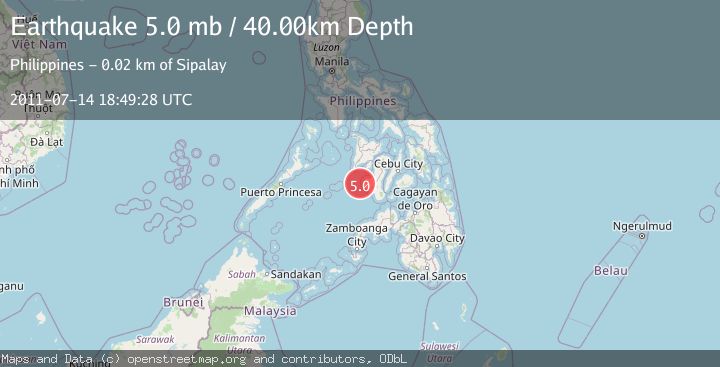 Map of NEGROS, PHILIPPINES