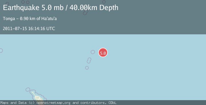 Map of KERMADEC ISLANDS REGION