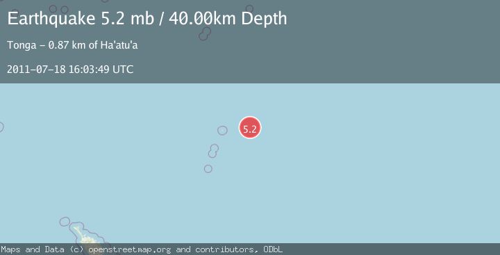 Map of KERMADEC ISLANDS REGION