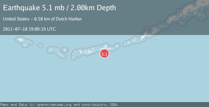 Map of ANDREANOF ISLANDS, ALEUTIAN IS.