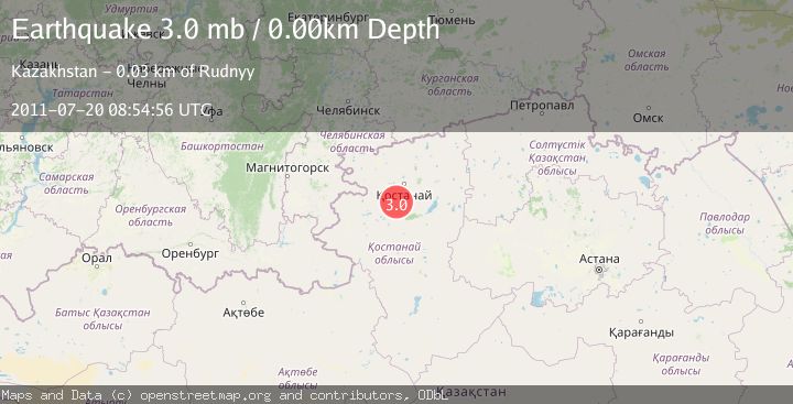 Map of WESTERN KAZAKHSTAN