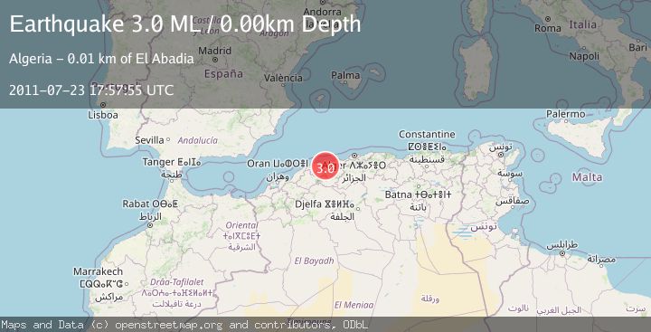 Map of NORTHERN ALGERIA
