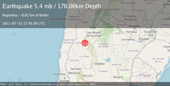 Map of CATAMARCA, ARGENTINA