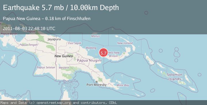 Map of NEW BRITAIN REGION, P.N.G.