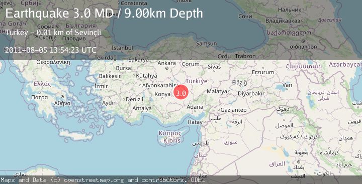 Map of CENTRAL TURKEY