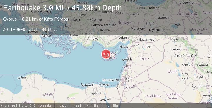 Map of CYPRUS REGION