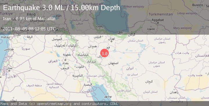 Map of CENTRAL IRAN