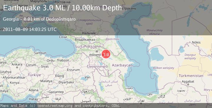 Map of GEORGIA (SAK'ART'VELO)