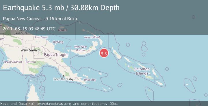 Map of NEW IRELAND REGION, P.N.G.
