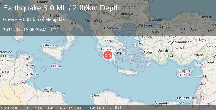 Map of SOUTHERN GREECE