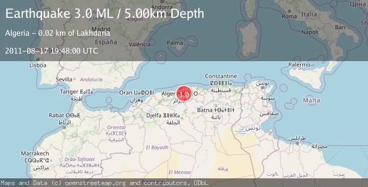 Map of NORTHERN ALGERIA