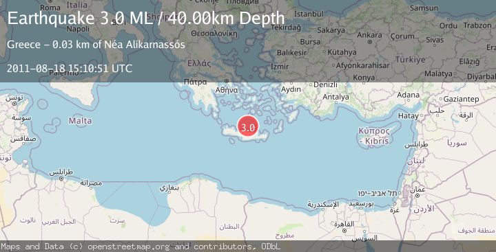 Map of CRETE, GREECE