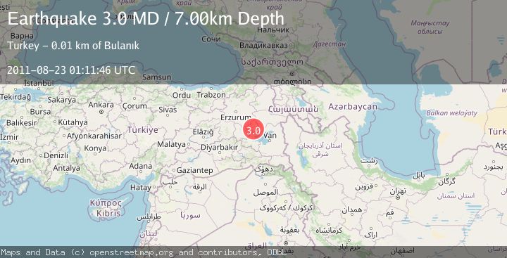 Map of EASTERN TURKEY