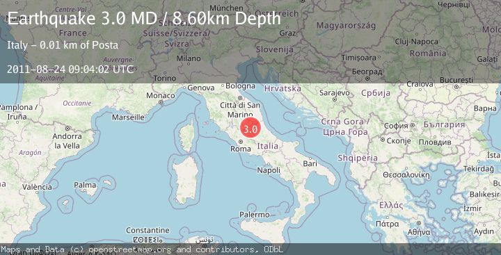 Map of CENTRAL ITALY