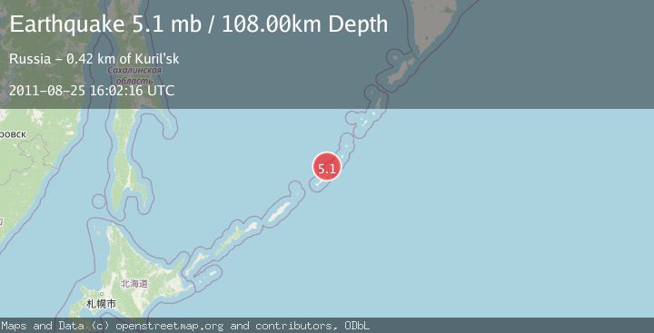 Map of KURIL ISLANDS